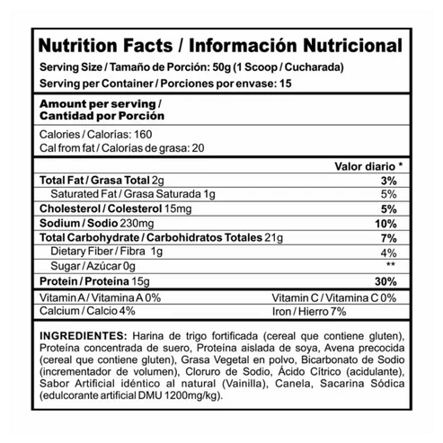 NUTRAMERICAN PHARMA - Panqueque Tradicional