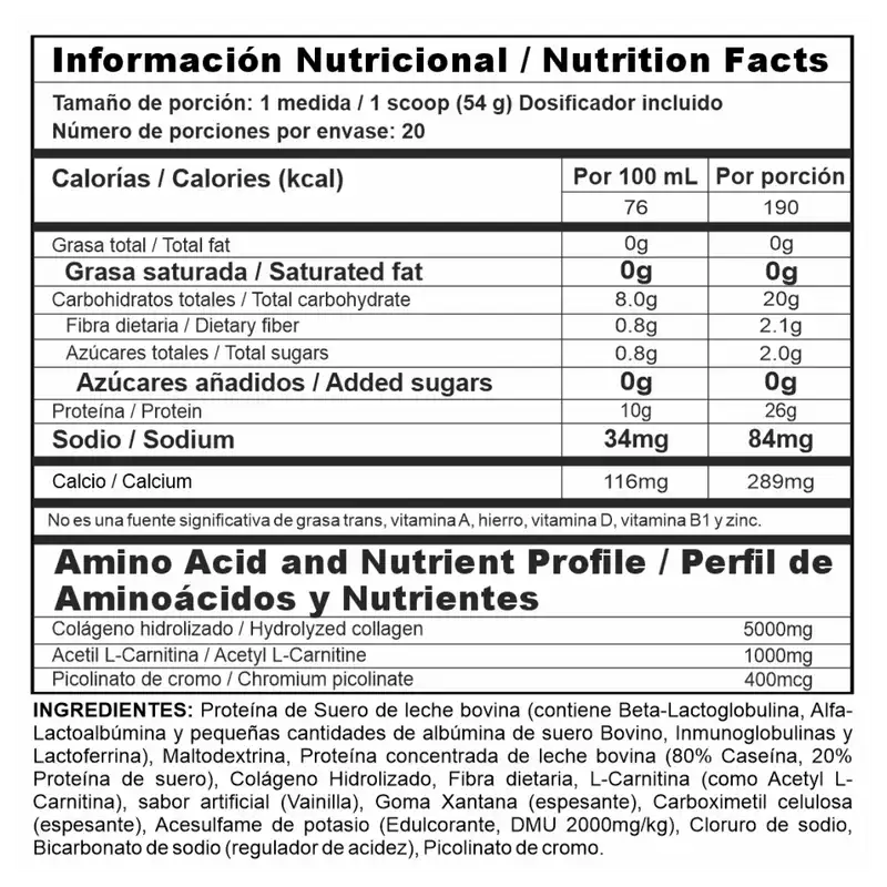 NUTRAMERICAN PHARMA - Bi-Pro Lite