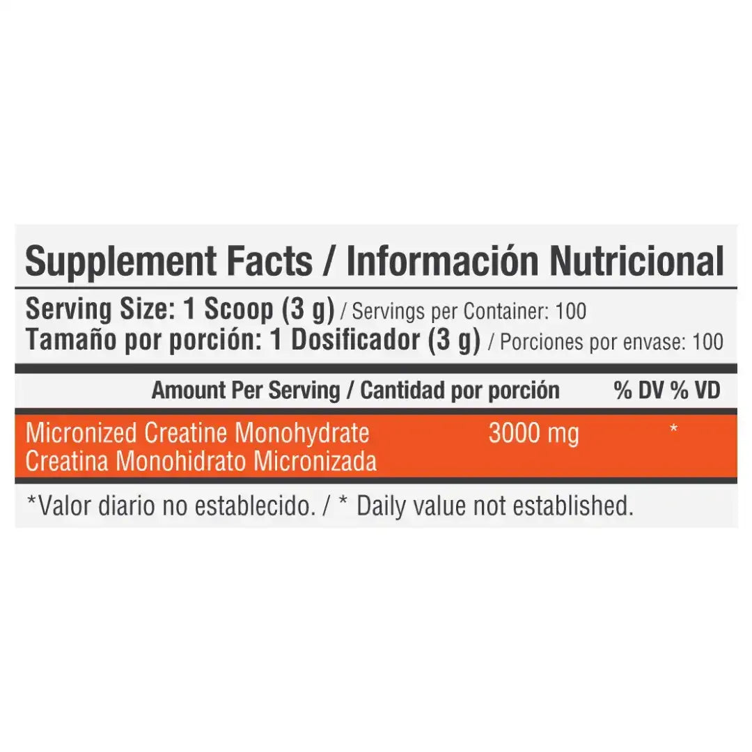 DEPORTES SALUDABLES - Monohidrato de Creatina 3000