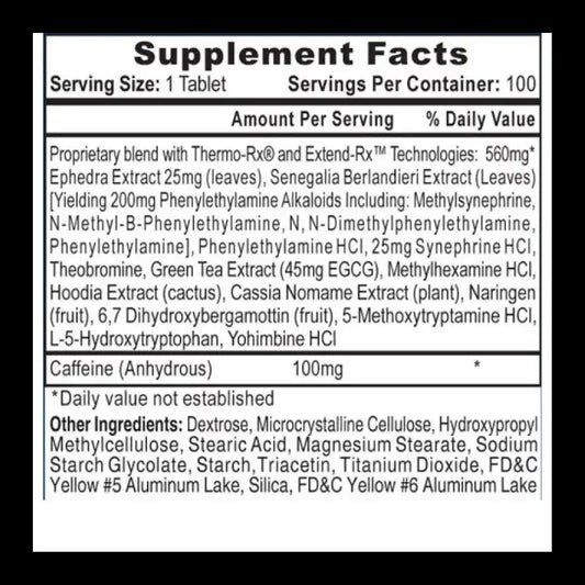 Lipodrene 90 comprimidos – Quemador de grasa