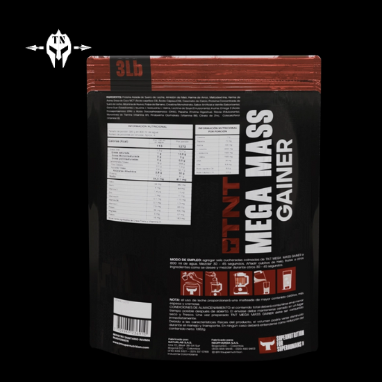 TNT MEGA MASS GAINER 3lb,6lb, 10lb