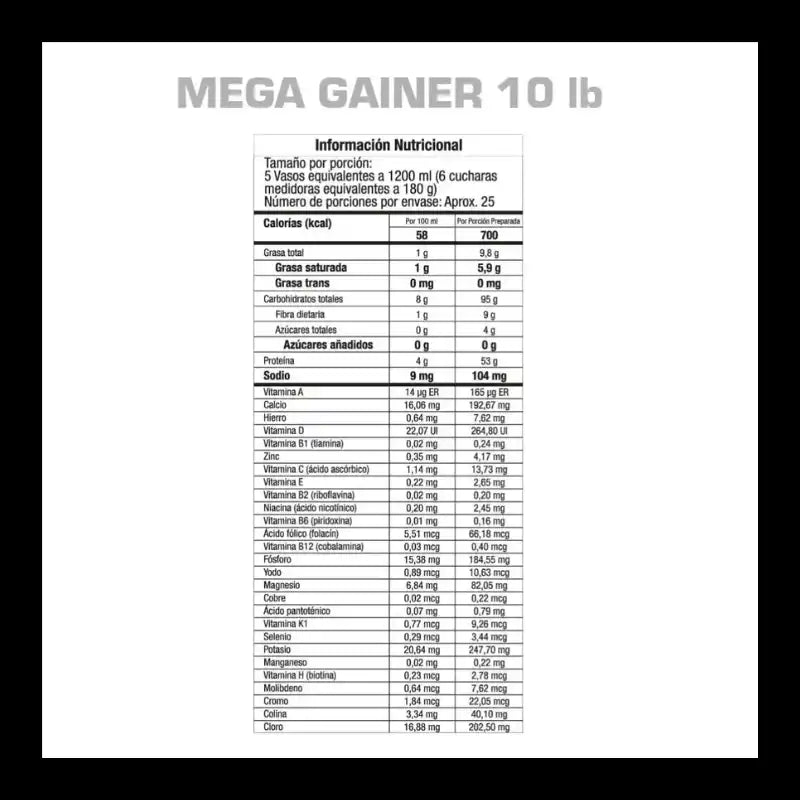 Mega Gainer Protein 10 Pounds GMN