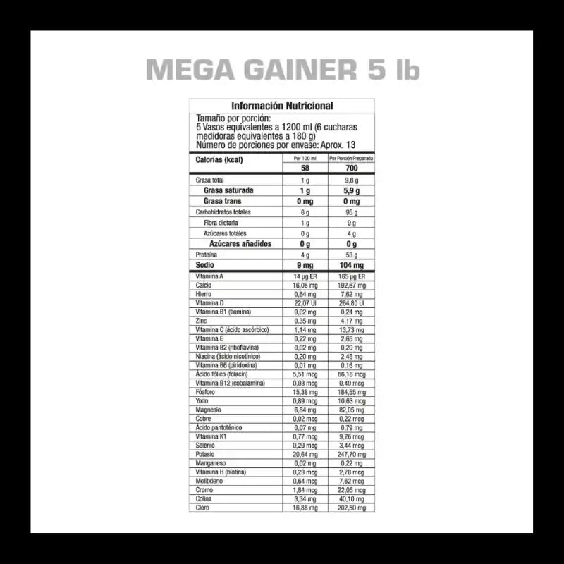 Mega Gainer Protein 5 Pounds GMN