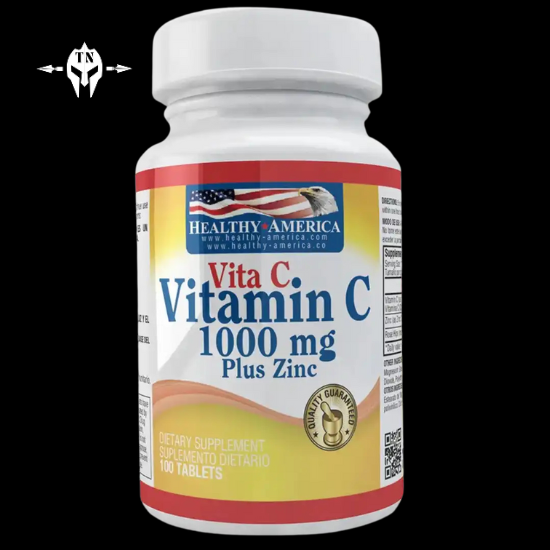 Vitamin C 1000 Mg Plus Zinc 100 Capsules Healthy America