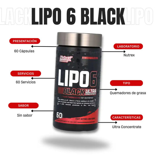 NUTREX - Lipo6 Black Ultra Concentrado